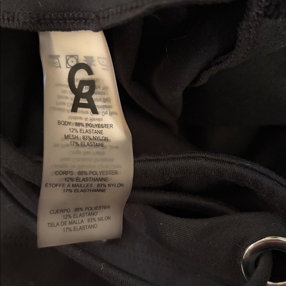 Good American High Rise Lace Up Black Leggings Size 3 10 Stretch Fitted - Picture 8 of 9